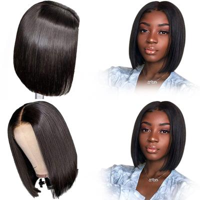 China Cheap Bob Wigs Black 12Inch PriceSynthetic Short Bob Wigs Women Wig Manufactory Wholesale Price Natrual for sale