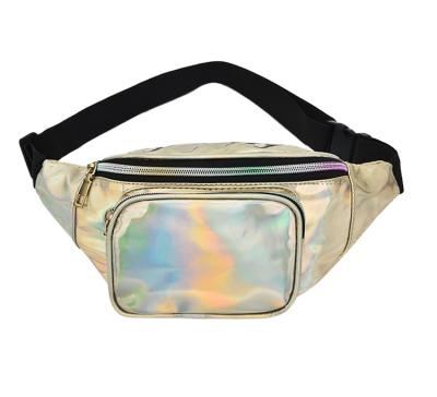 China New Arrival Water Proof Women Laser Chest Bag Waist Bag Waterproof Fashion PU Fanny Bag for sale