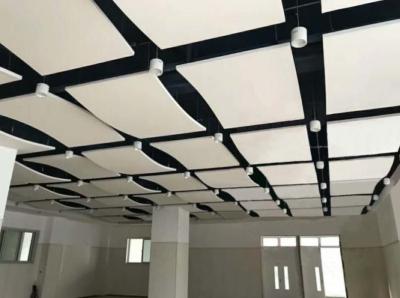 China Design Fireproof Spray Coating Fiberglass Ceiling Board for Concealed E Decoration for sale