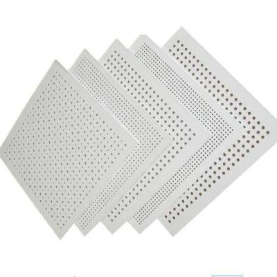 China 5/15q Square Waterproof Perforated Acoustic Sound Absorption Gypsum Board for Ceiling for sale