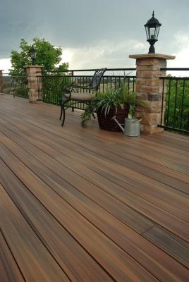 China Waterproof WPC Outdoor Decking / Green Flooring HS145*22 for Outdoor Environment for sale