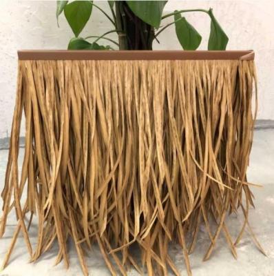 China Hotel Roofing Solution Anti-UV Synthetic Palm Leaves Roof Thatch with Nylon Material for sale