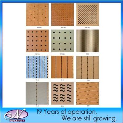 China Wool Acoustic Panel Type Perforated Wooden Acoustic Panels for Ceilings and Walls for sale