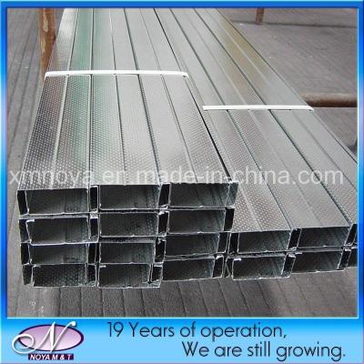 China Customized Length Track Channel 52*29/70*29/75*30mm Galvanized Metal Building Wall Stud for sale