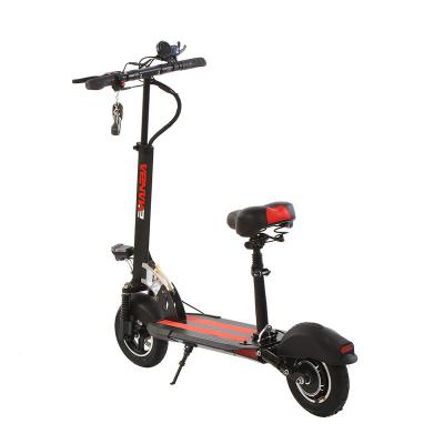 China Hot Sale 10 Inch 2 Wheel 500w Unisex Electric Adult Folding Scooter With Seat 40km Range Foldable For European Adults Warehouse for sale