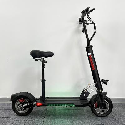 China EU warehouse unisex UK stock 48v 10ah 500w e rider cheap seated electric scooter with seat for adults 40km/h speed for sale