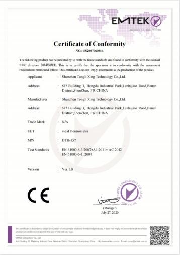 CE - Shenzhen Tonglixing Technology Co., Ltd.