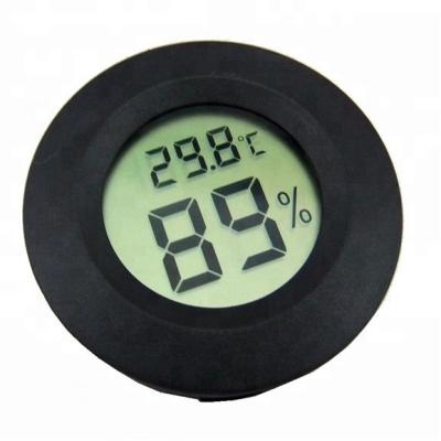 China Hot Sale ABS Plastic Mini Digital Thermometer Hygrometer Temperature Humidity Meter with Round LCD Display in ABS Material for sale