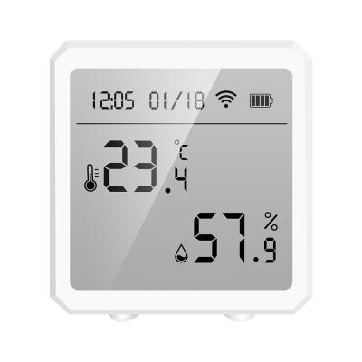 China Hygrometer Indoor Thermometer Room Sensor Humidity Thermometer Tuya Smart Indoor Thermometer Humidity Temperature and Humidity Monitor for sale