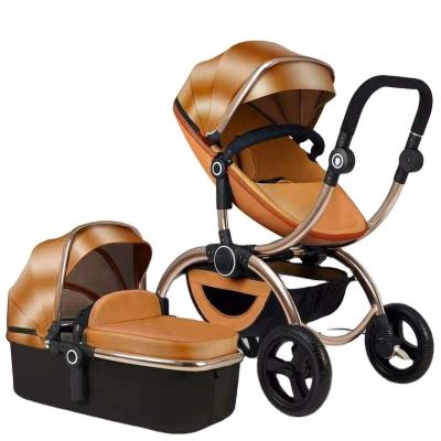 China Luxury Egg Shape Egg Shape Baby Stroller Sight Baby Pram Push Chair Aluminum Alloy Tube 3 in1 Top For Newborn for sale