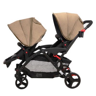 China Twin Baby Push Chair Baby Seat Oxford Directional Push Chairs Twin Baby Prams Multi Reversible Luxury Doubles Prams for sale