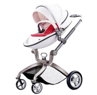 China Multifunctional High View Aluminum Alloy Frame Luxury Baby Stroller 3 In 1 Travel System Pram Stroller for sale