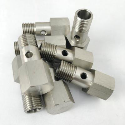 China High Quality Aluminum Customize Stainless Steel Hexagon Bolts Welded Hydraulic Hollow Pipe Fittings Bolts for sale