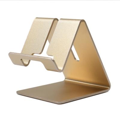 China Aluminum Customized Aluminum Alloy Mini Universal Metal Portable Tablet Mobile Phone Display Stand Desktop Holder for sale