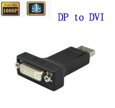 China COMPUTER DP to DVI DisplayPort Adapter to DVI Plug Converter Adapter Male to Female 1080P for HDTV Monitor MacBook Projector for sale