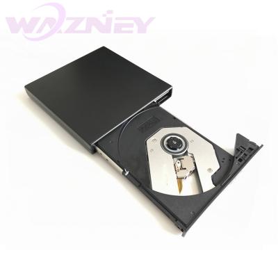 China USB 2.0 External DVD DVD-RW CD-RW Burner CD+-RW DVD ROM Black USB Combo External SLIM Portable Optical Drive for sale