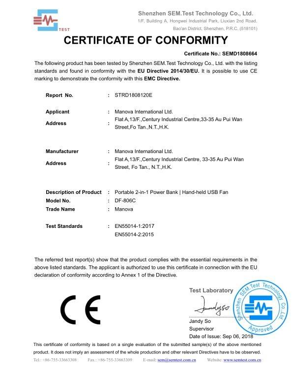 CE - MANOVA INTERNATIONAL LIMITED