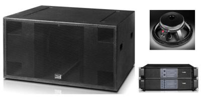 China 4 Ohms 1200W RMS Nightclub Sound System Bar and Pub 18 PA Subwoofer for sale