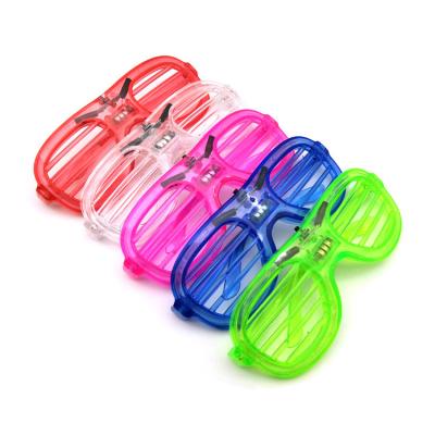 China Party Props 2022 Neon Wire Glasses Cool Light Shades Holiday Shutter Shades Club Concert Party Glow Glasses for sale