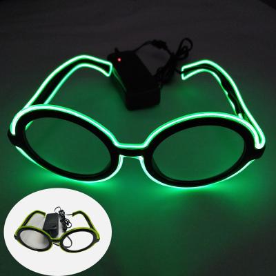 China 2022 Festival Decoration Best Selling LED Light Glasses Creative Instant Novelty Luminous Glasses for sale