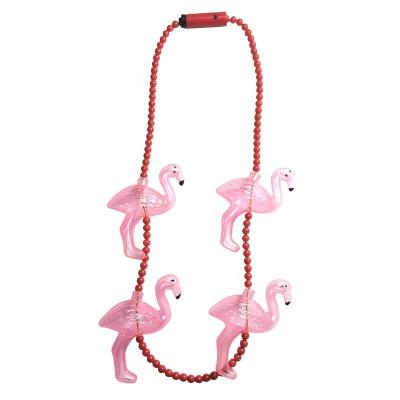 China Holiday Party 4 Popular Light Bulb Necklace LED Light Bulb Necklace Unicorn Flamingo Flash LED Bead Ornament for sale