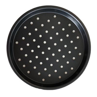 China 2019 Amazon Sustainable Success Non Stick Bakeware Baking Tray Perforated Pizza Pan for sale