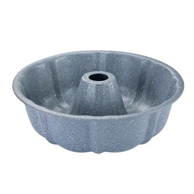 China Viable assorted colors carbon steel springform bundt marble coating cake pan for sale