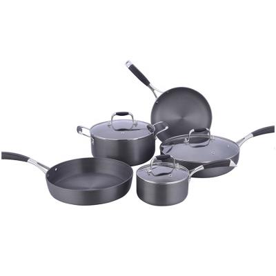 China Prestige Copper Cookware Set Sustainable Hard Anodized Granite for sale