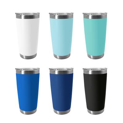 China 20oz Stainless Steel Coffee Travel Viable Double Walled Insulated Tumbler Cups In Bulk for sale