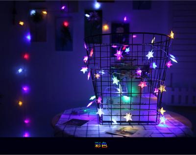 China Christmas Decorations Light Christmas Holiday Decoration Light For Garden Decoration Lights Small Five-pointed Star RGB Led Strip Light for sale