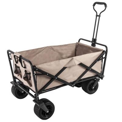 China Durable Portable Folding Trolley Easy Carrying Outdoor Cart With Long Handle for sale