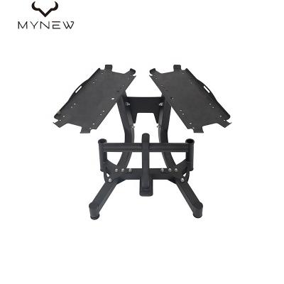 China New Durable Eco-friendly Technique Safety Metal Dumbbell Rack Non-slip Rack For Adjustable Dumbbell for sale