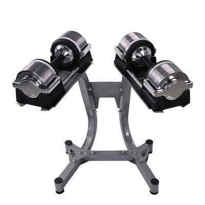 China New Eco-friendly Technique Multiple Colors Auto Adjustable Vertical Dumbbell Rack for sale