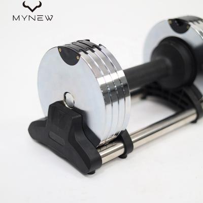 China Barbell Training Mynew Commercial Quick Lock Adjustment Weight Variable Dumbbell for sale