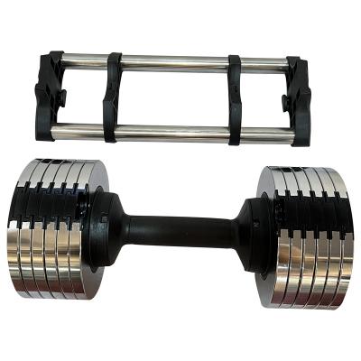 China High Quality Eco-friendly Aluminum Adjustable Dumbbell Outdoor Fitness Dumbbell for sale