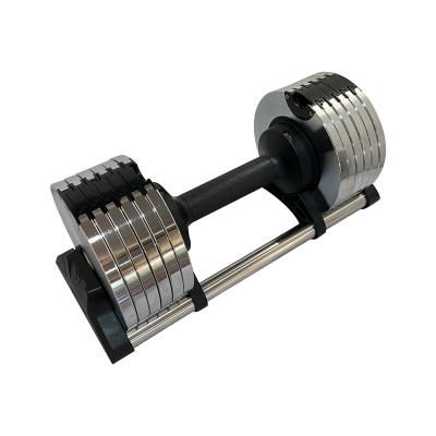 China China Best Selling Eco-friendly Silver Weight Outdoor Fitness Dumbbell Adjustable Dumbbell for sale