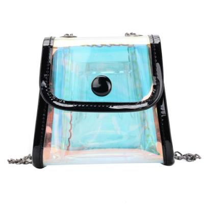 China Large Capacity Holographic PVC Laser Kids Freeze Purse, Kids Pinch Set, Luxury Bulk Sling Child Purses for sale