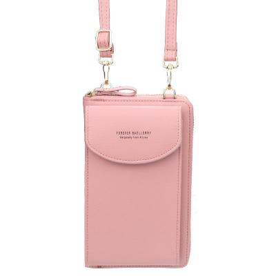 China Designer Case Phone Bag Women Lightweight Solid Shoulder,Crystal Card Holder Phones Shoulder Bag,Mini Wallet Phone Shoulder Bag 2021 for sale