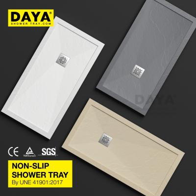 China Modern European standard polymarble shower tray high strength good quality shower pan shower base for sale