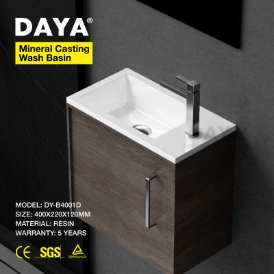 China New Design Wash Basin Stone Easy Clean Resin Sink for sale