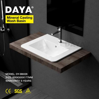 China Easy Clean Luxury Wash Basin Powder Wash Basin Polyester Resin Bathroom Toilet Sinks Sinks Art Sink for sale