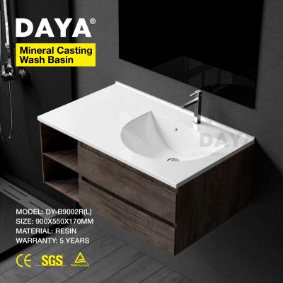 China Wash Basin Resin Vessel Sink Freeze Coat Easy Clean Stone European Type Wash Basin for sale