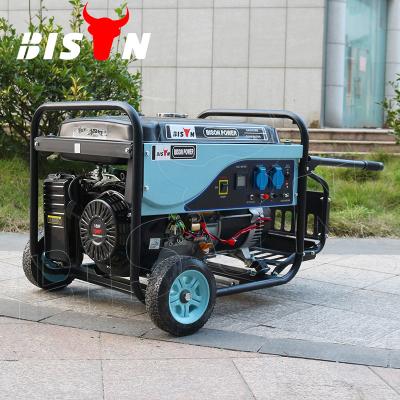 China Power supply for home use BISON engine 190F copper alternator 6.5kva gasoline generator 220v (CHINA) for sale