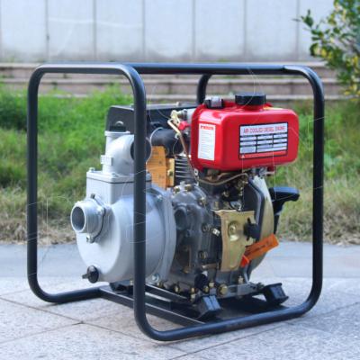 China Irrigation and agriculture Bison China 2 inch diesel engine twin impeller high pressure water pump for sale