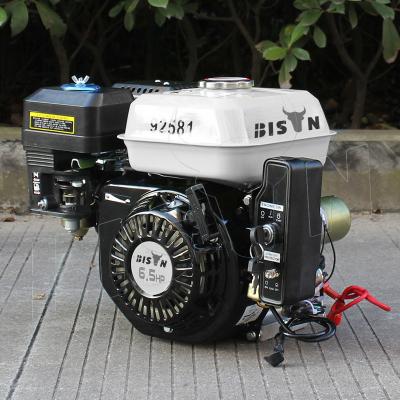 China BISON Electric Start Gasoline Engine Quality Chinese OHV 6.5 HP Air Cooled Gasoline Engine for sale