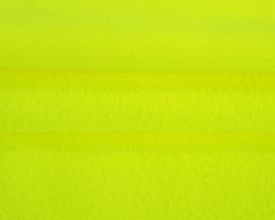 China 100% Polyester EN20471 Fluorescent PK Fleece Windproof Fabric For Wind Safety Sweatshirt for sale