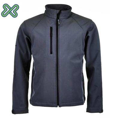 China Waterproof and Windproof Men's Hoodie Softshell Jacket Navy Plaid Motorcycle Standard Breathable Back 100% Polyester Shell Regular for sale