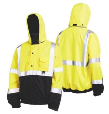 China New Design EN20471 Water Proof High Poly/tc Reflective Stripe Spring, Winter and Autumn Safety Hi-Force Windproof Jacket Customized Customized for sale