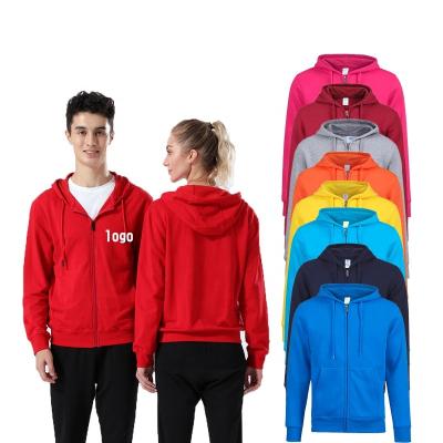 China Anti-Wrinkle Big Men's Cotton Hoodie Custom Embroidered Printed Hoodie Zipper Wholesale Hoodie for sale