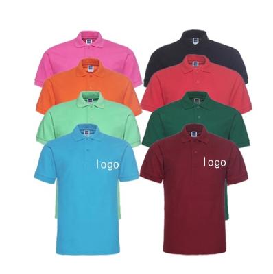 China Viable Popular Hot Selling Business Fashion Polo Shirts Solid Color Custom Logo Unisex Polo Shirts for sale